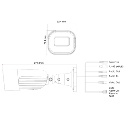 PROVISION-ISR 4MP Bullet-Kamera, Motorzoom, IP (I6-340IPEN-MVF) – 109302