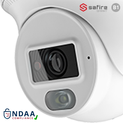 SAFIRE SMART 4MP Turret-Kamera, Night Color, Fix-Objektiv, IP (SF-IPT010CA-4B1) – 109370
