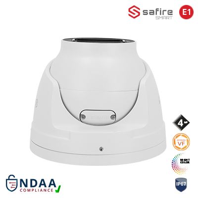 SAFIRE SMART 4MP Turret-Kamera, Night Color, Motorzoom, IP (SF-IPT511CA-4E1-DL) – 109364