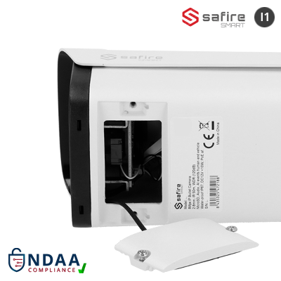 SAFIRE SMART 8MP Bullet-Kamera, Fix-Objektiv, IP (SF-IPB370A-8I1) – 109350