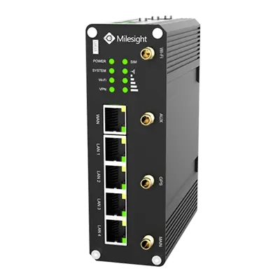 MILESIGHT 4G/LTE/WLAN/GPS PoE Industrie Router (MS-UR35-L04EU-G-P-W) – 109133