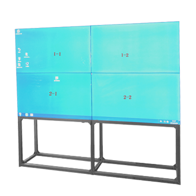 SAFIRE Video Wall Bodenständer für 4 x 55" Monitore (VW-FBRACKET-55-2X2) – 108822