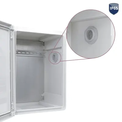 Polyester-Schrank, mit DIN-Schiene, 40x30x17 cm (BOX-403017-IP65) – xxxxxx