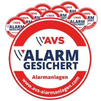 AVS Aufkleber Alarmgesichert (600500) – 108563