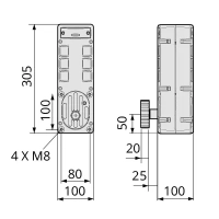CARDIN integrierbarer selbsthemmender Schiebetorantrieb, max. 300kg (SLi324) – 109499
