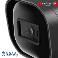 SAFIRE SMART 4MP Bullet-Kamera, grau, Fix-Objektiv, IP (SF-IPB080A-4E1-GREY) – 109373
