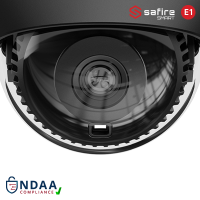 SAFIRE SMART 4MP Anti-Vandal Dome-Kamera, grau, IP (SF-IPD040A-4E1-GREY) – 109372