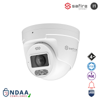 SAFIRE SMART 4MP Turret-Kamera, Alarm, Fix-Objektiv, IP (SF-IPT011CA-4I1-SL) – 109381