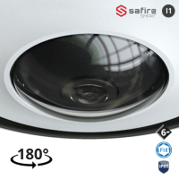 SAFIRE SMART 6MP FishEye-Dome-Kamera, 180° Weitwinkel, IP (SF-IPD360A-6I1) – 109358
